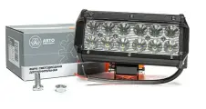 Фара светодиодная Avtoelectrica прямоугольная 12 LED рассеяный свет 36W, ДХО (160 х 62 х 85) 12/24V AVTOELECTRICA AE36RT-12LED-РC | цена за 1 шт