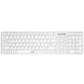 Клавиатура Genius SlimStar 126 белый, английская, 1 шт.