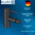 385333976 KLUDI Bozz Смеситель для биде, стандартный, цвет черный матовый
