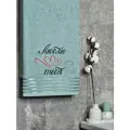 Полотенце BIO-TEXTILES Люблю тебя, махровое, 70x140 см, 100% Хлопок
