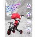 Велосипед складной Трехколесный NEW LUXMOM 368X 7в1 красный, откидное и поворотное сиденье на 360, родительская ручка