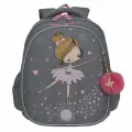 Ранец школьный формованный GRIZZLY с анатомической спинкой на ножках, для девочки RAz-486-6/2