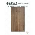 Фасад кухонный универсальный однодверный 396х916мм на модуль 40х92см, цвет - Дуб галифакс табак