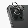 Защитные линзы для камеры iPhone 16 Pro Max KEEPHONE — Закаленное стекло 9H c покрытием AR из алюминиевого сплава-Чёрный