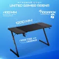 Игровой стол UNITED GAMER ARENA, 120 см, черный карбон, комплект с ковриком 80*55см.
