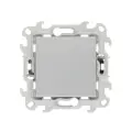 Переключатель Simon 24 Harmonie одноклавишный встраиваемый алюминий 2420201-033