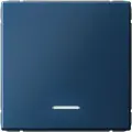 Выключатель 1-кл. ArtGallery (сх. 1а) 10AX с подсветкой механизм аквамарин SE GAL001113