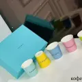 Кофейный набор, керамика, ручная работа, цвет слоновая кость, 5 предметов