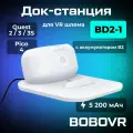 Док станция BOBOVR BD2-1 с аккумулятором для Oculus Quest 3/ 3S/ 2/ Pico 4/ Ultra