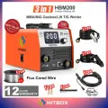 Сварочный аппарат инверторный / Сварочный полуавтомат без газа HITBOX HBM200 3 в 1(ММА/MIG без газа /LIFT TIG)