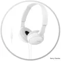MDR-ZX110APW наушники Sony с микрофоном белые
