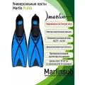Ласты с закрытой пяткой Marlin PLAYA, RU38-39 (маркировка 40-41), черный/светло-синий