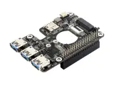 PCIe до M.2 4G/Φ и USB 3,2 HAT для Raspberry Pi 5, совместим с SIMCom/Quectel 4G/5G модулями, Raspberry Pi 5 HAT, High-spe, Желтый, синий