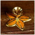 Подсвечник Пустынный цветок латунь, 12х12х6 см