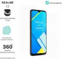 Защитная бронированная пленка на экран и корпус Realme С2 (Матовая)