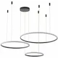 Светильник подвесной, ZORTES RINGOLIGHT, Мощность- 75Вт, Тип лампы -Встроенный LED, Цвет - Антрацит, Диаметр 200, 400, 600мм