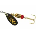 Блесна вращающаяся Mepps BLACK FURY 1, Black/Yellow, комплект из 5 штук
