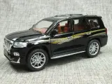 Машинка металлическая инерционная Тойота Прадо Toyota Land Cruiser Prado 21 см (1:24) с открывающимися дверьми, капотом и багажником, черная