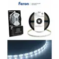 Лента светодиодная, 60SMD(5050)/m 14.4W/m 12V 3m 6500К c драйвером, LS606 с адаптером с вилкой в комплекте, 27720