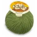 Пряжа ADELIA KATTY 100% шерсть 10 шт.х50г 150м №20 зелёный