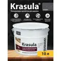 Защитно-декоративная пропитка для дерева Krasula, цвет Графит, 10л