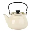 Чайник эмалированный Слоновая кость 3л, без декора, Керчь