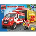 Конструктор пожарная газель с гаражом, 110 дет. 3567-KK 384905