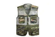 Жилет сетчатый с карманами строительный, для охоты и рыбалки, 2xl, камуфляж