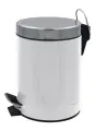 Ведро для мусора RIDDER Timon 3л, с педалью, с крышкой, белый 2008601