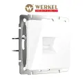 Розетка встраиваемая компьютерная одиночная WERKEL Ethernet RJ-45 WL01-RJ-45 / W1181001 белый