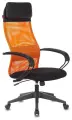 Кресло VB-EChair-655 TTW-OR сетка/ткань оранжевый, пластик
