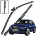 Дворники Audi SQ5 (1) 8R / ауди СКУ5 8Р 2013 / 2014 / 2015 / 2016 / 2017 Щетки стеклоочистителя бескаркасные автомобильные LYNXauto 600мм-500мм к-т 2шт.