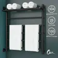 Полотенцесушитель Водяной Onix, модель Classic Plus Black Left 700x800, Лесенка с боковым подключением слева, Черный матовый, полный комплект