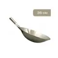 Сковорода WOK INDOKOR из нержавеющей стали 36СМ WGSD36BB c круглым дном, сковородка ВОК, для индукционных плит