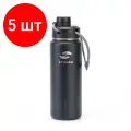 Комплект 5 штук, Термобутылка Stinger,0.71л, сталь/пластик, черн 8 х 25.4 см HD-710-46CB
