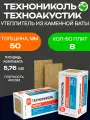 Технониколь Техноакустик шумоизоляция 1200х600х50мм (5,76м2=0,288м3) (8шт)