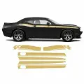 Наклейка для Dodge Challenger 2011-2020 (полосы 6 шт.) золотой