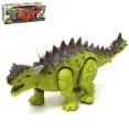 Динозавр «Анкилозавр» работает от батареек, световые и звуковые эффекты, цвет зелёный