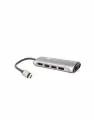 Кабель-адаптер USB3.1 Type-CM--)HDMI 4K*60Hz +3usb3.0+rj45+tf+sd+pd charging Vcom (cu463) CU463