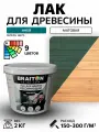 Лак акриловый Braiton для дерева лессирующий матовый 2 кг. Цвет Иней быстросохнущий без запаха, для кухонных фасадов, для дерева