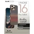 Чехол Keephone кевлар, для iPhone 16 Pro Max, карбоновый, защита камеры, арамидное волокно