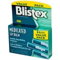 Blistex Набор бальзамов для губ Medicated 3 шт. бежевый 3 шт. 1 шт.
