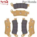 Передние и задние тормозные колодки мотоцикла для Honda NT 650 VFR800 XL1000 CB CBR 1100 ST1100 ST1300 ABS VTX1800 GL1800 F6B Goldwing GLF6BA, Front and Rear