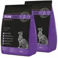 Корм сухой PureLuxe для взрослых кошек с индейкой, 1,5 кг х 2 шт