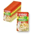 Паучи Inaba для любых кошек с куриным филе и тунец-бонито (кацуобуси) 12 шт х 60 г