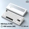 Механическая клавиатура WOB Rainy 75 Pro, Cold White, (WOB Switches JWK (Snow ink Switch)), Белый, Английская раскладка