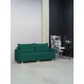 Раскладной диван кровать Пекин NEW прямой модульный, механизм еврокнижка, 213х102х85 см, зеленый
