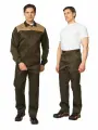 Костюм рабочий мужской Молл лето хаки/т. бежевый 104-108 / 182-188 80% п/э, 20% х/б (во отделка). спецодежда