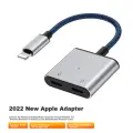 Deyu, Apple 14 Earphone Adapter Two-In Charging And Music Listening, IPhone 11 12 Pro Max 13 XS X Dual Lightning Audio Converter Splitter for Gaming PUBG Voice Calls