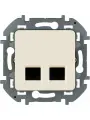Механизм розетки компьютерной двойная Legrand INSPIRIA RJ 45 категория 5e - UTP слоновая кость 673836